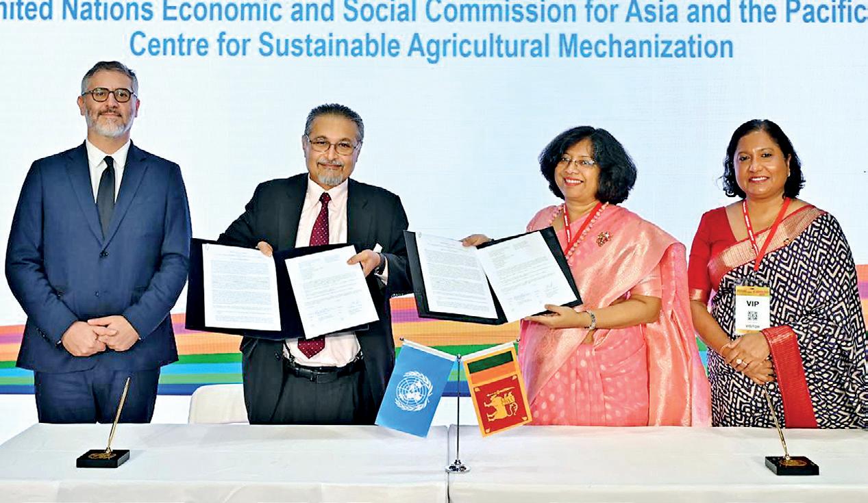Sri Lanka signs landmark agreement with ESCAP-CSAM to enhance agricultural machinery standards
