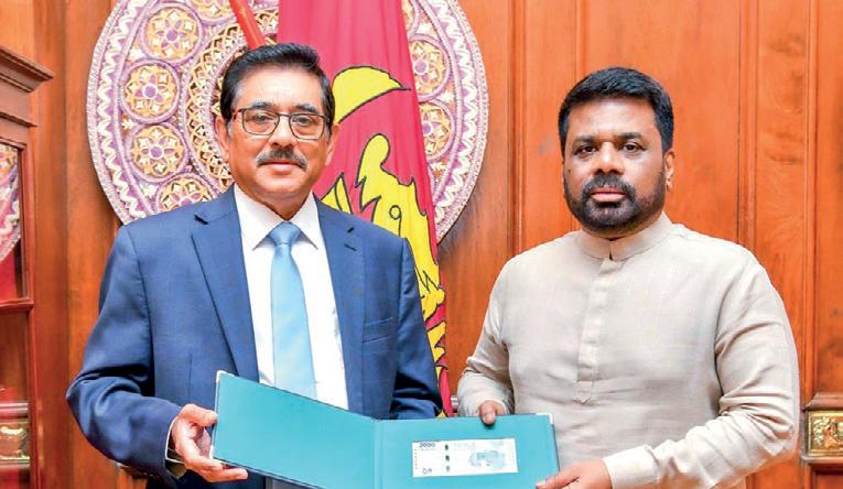CBSL marks 75 years with Rs. 2,000 commemorative note presented to President