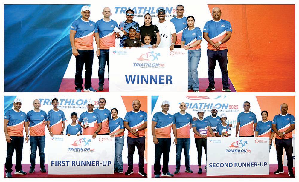 Union Assurance and Nations Trust Bank mark milestone in their bancassurance partnership with first ever joint triathlon