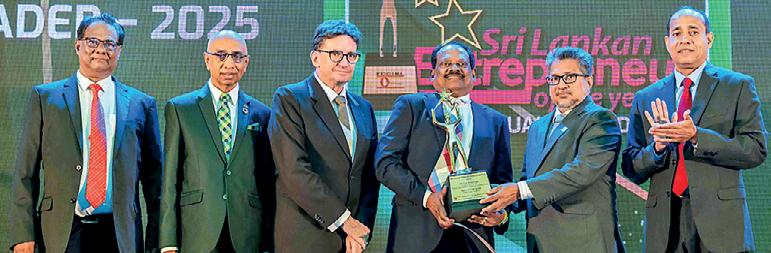 NSBM Green University Founding VC gets FCCISL Most Visionary Leader Award