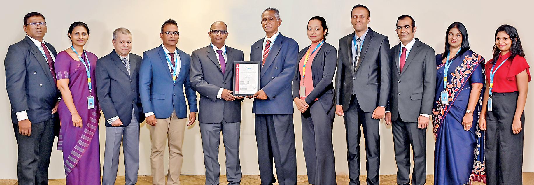 HNB Card Operations Department achieves ISO 9001:2015 certification for quality management