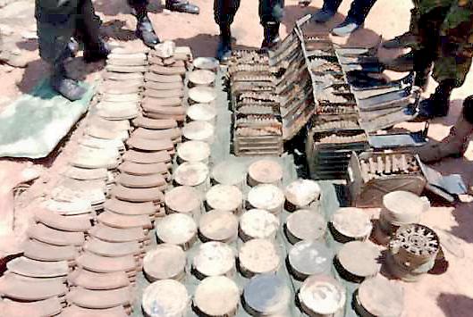 Weapons cache uncovered near Weheragala reservoir