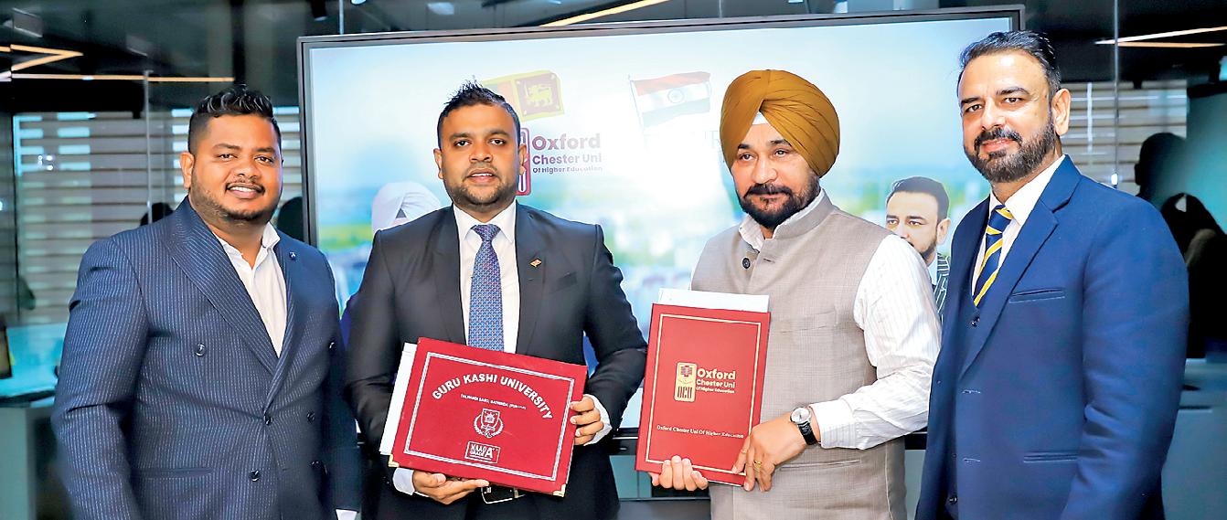 India’s Guru Kashi University and Oxford Chester Uni of Higher Education Sri Lanka strengthen academic ties