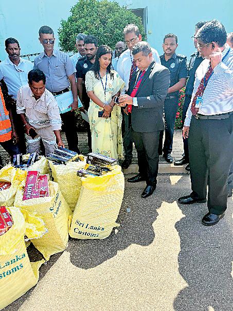 Rs. 1 b worth illegal cigarettes turned into clean energy at Western Power's Waste-to-Energy facility
