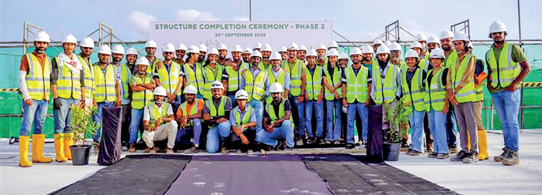 John Keells Properties marks structural completion of VIMAN Ja-Ela Phase 2