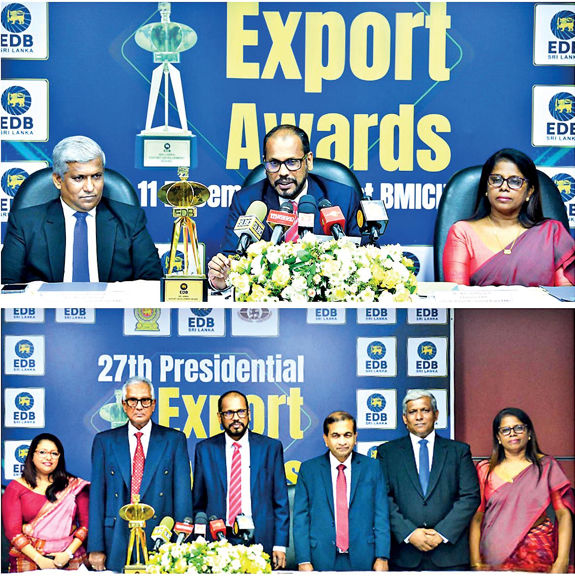 All set for 27th Presidential Export Awards on 11 Dec. at BMICH