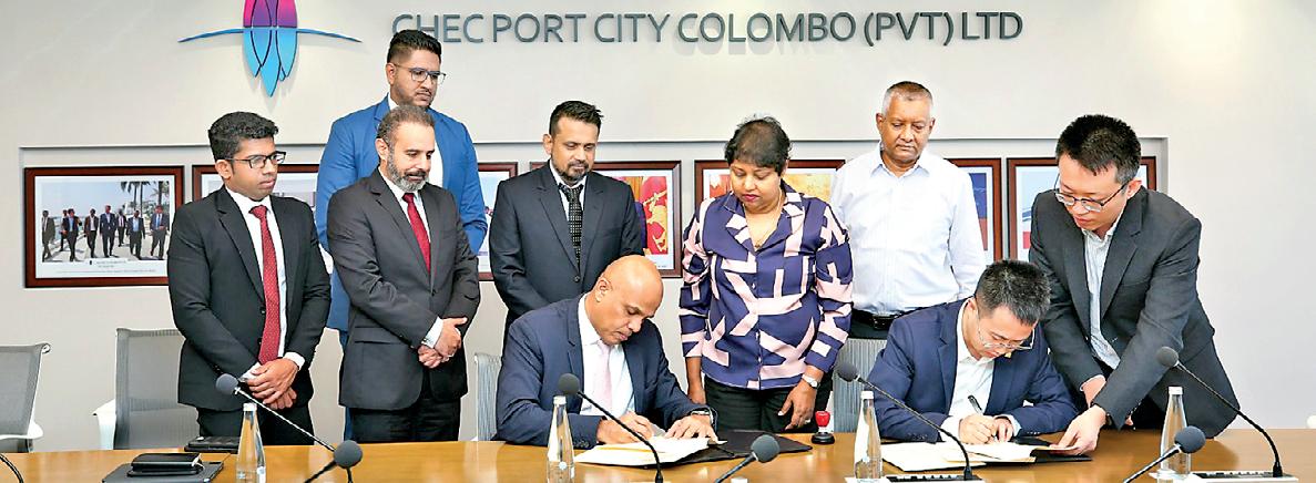 Port City Colombo signs agreement for first commercial office development with 34-storey Gateway Tower