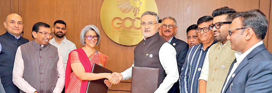 Ceylon Chamber of Commerce and Gujarat Chamber of Commerce & Industry sign MoU