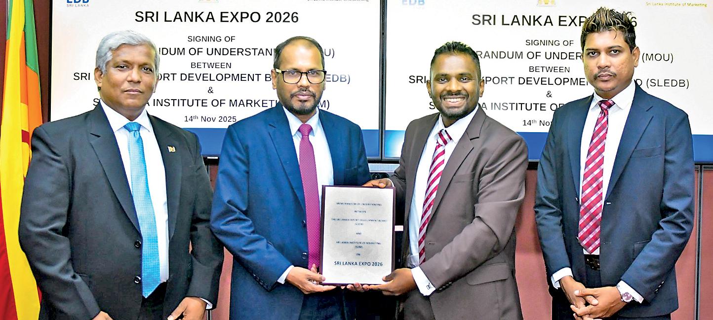 EDB and SLIM sign MoU for Sri Lanka Expo 2026
