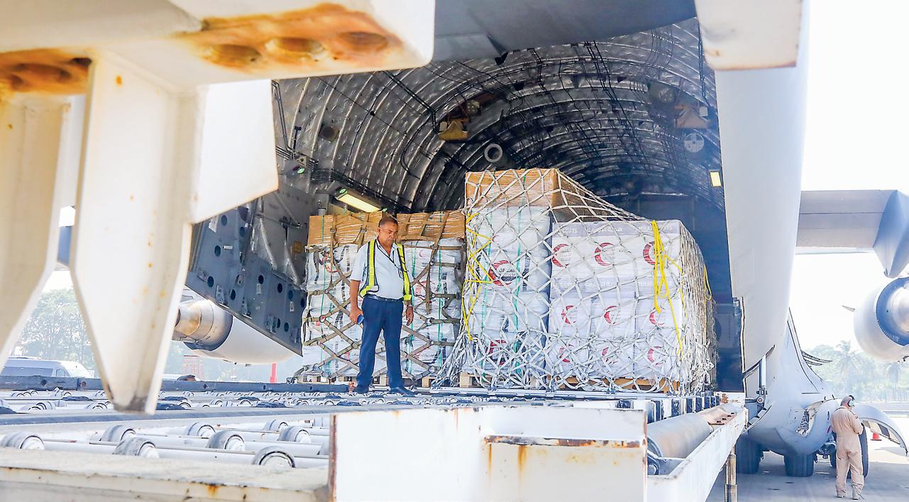 UAE sends sixth aircraft with more aid to Sri Lanka