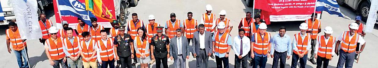 CHEC Port City Colombo deploys disaster-response fleet to restore A5 corridor