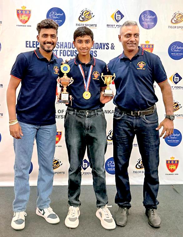 Anandian Dilain awarded Best U13 Batsman in SSC School of Cricket's Malaysian tour