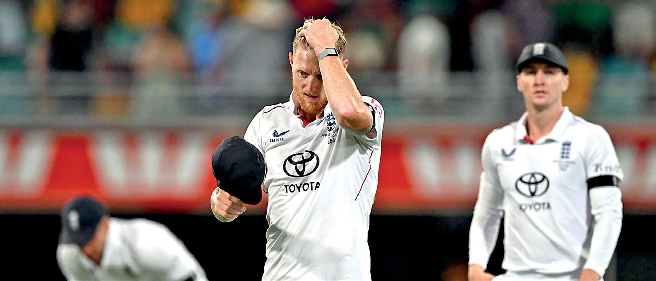 Disappointed Stokes assesses England's Gabba defeat