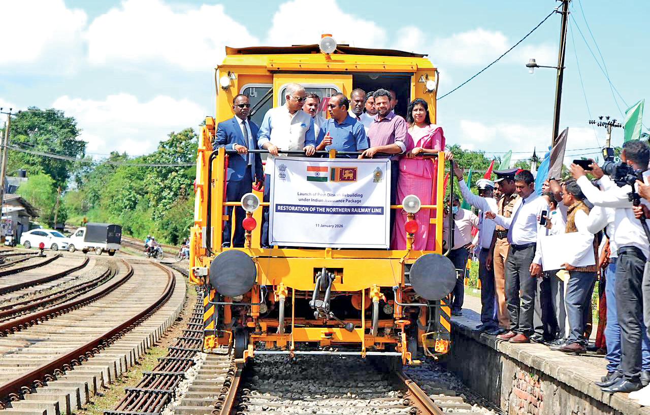 India launches restoration work for Northern railway line in Sri Lanka under grant assistance