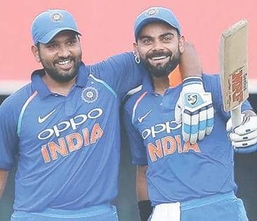 कोहली और रोहित आईसीसी वनडे रैंकिंग में शीर्ष दो स्थान पर बरकरार