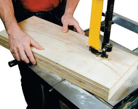 A Press to Laminate Curved Parts