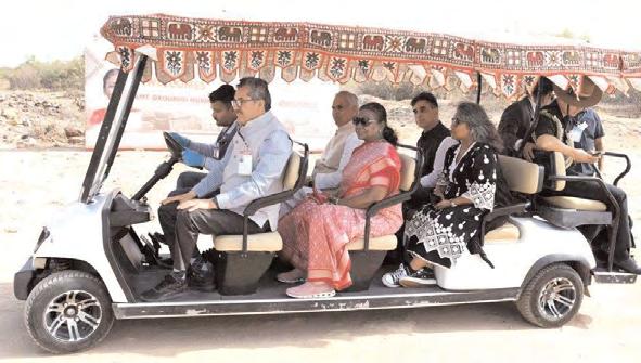 राष्ट्रपति मुर्मू ने हड़प्पा युग के शहर धोलावीरा का किया दौरा