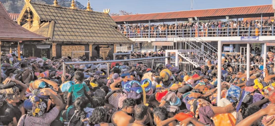 शबरिमला मंदिर में तीर्थयात्रियों की संख्या 30 लाख के पार