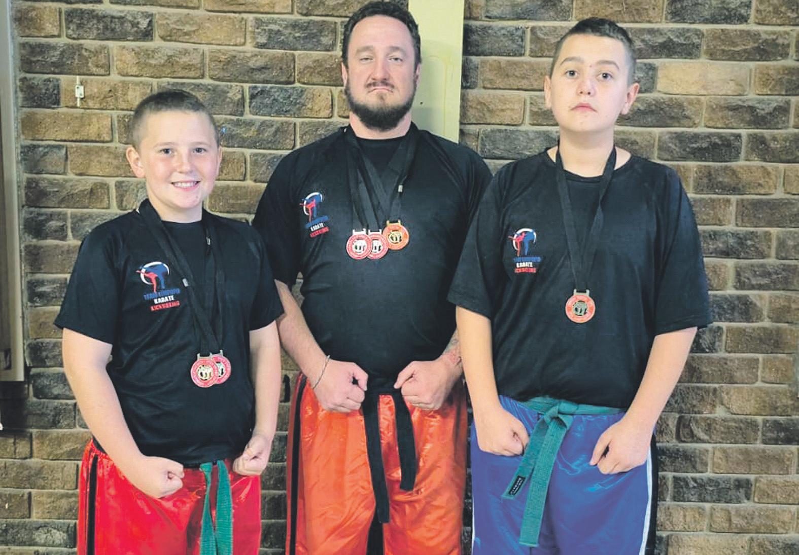 Kickboxers impress at martial arts champs