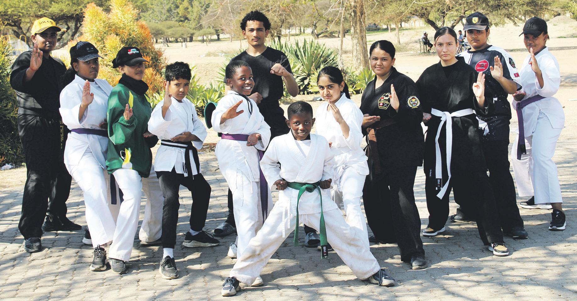 Karatekas complete successful grading