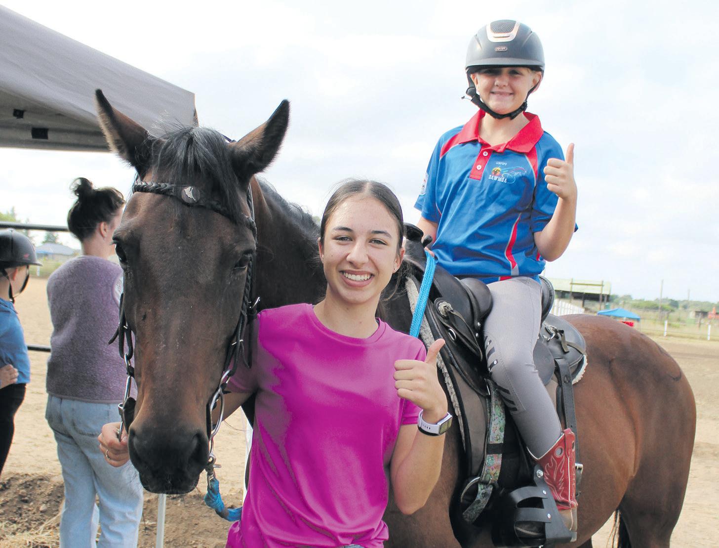 Fun, games on horseback