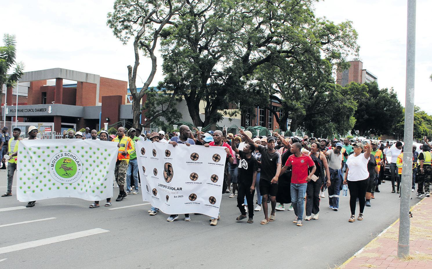 Scholar transport operators march