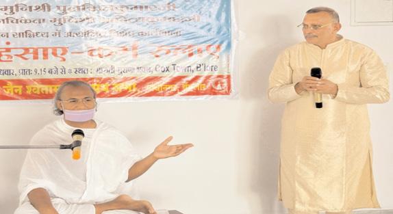 कर्म और धर्म मनुष्य जीवन रूपी नदी के दो किनारे हैं : मुनिश्री पुलकित कुमार