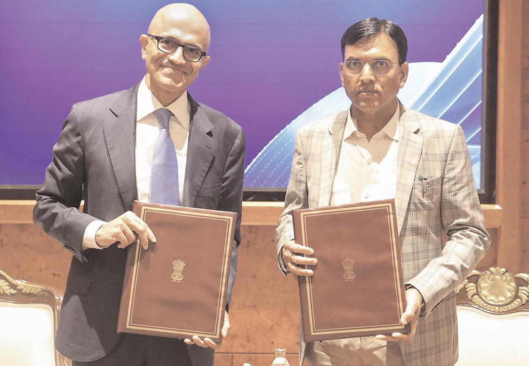 श्रम मंत्रालय ने माइक्रोसॉफ्ट के साथ प्रारंभिक समझौते पर किए हस्ताक्षर