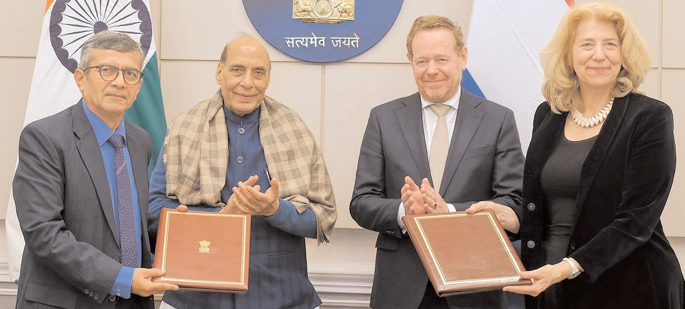 राजनाथ सिंह से नीदरलैंड के विदेश मंत्री ने मुलाकात की