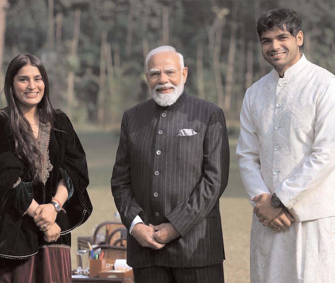 नीरज चोपड़ा ने मोदी से मुलाकात की, खेलों पर हुई चर्चा