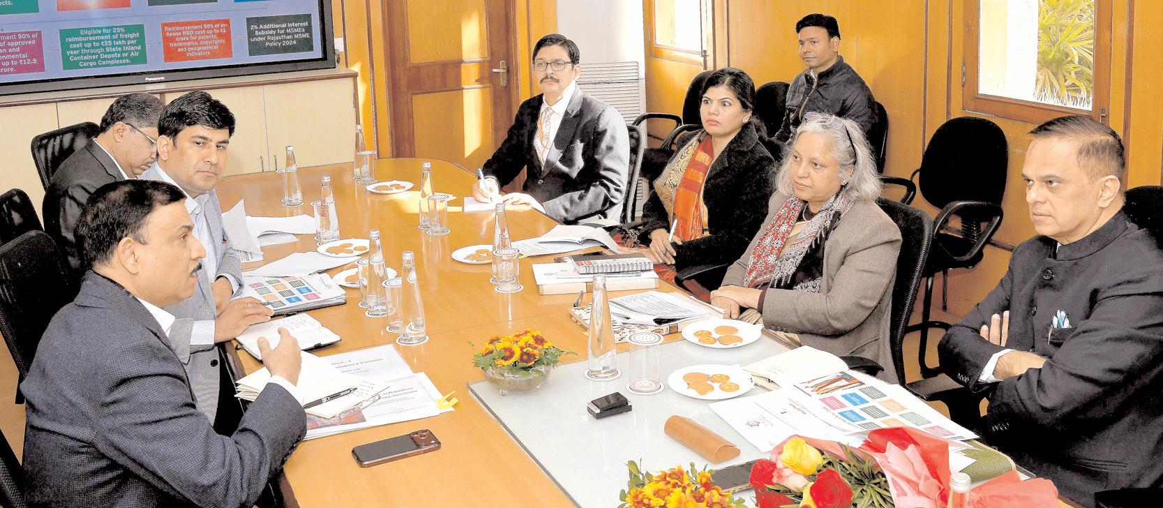 राजस्थान को टेक्सटाइल मैन्युफैक्चरिंग और एक्सपोर्ट हब बनाने की दिशा में हो रहा कार्य : श्रीनिवास