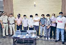 नौकरी का झांसा देकर ठगी करने वाले कॉल सेंटर का पर्दाफाश