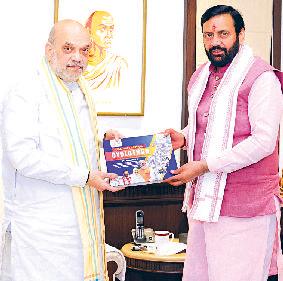 सीएम नायब सैनी ने की केन्द्रीय गृहमंत्री अमित शाह से मुलाकात