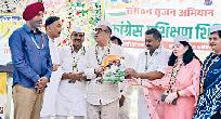 जिला परीक्षण कार्यक्रमों में पहुंचे दिग्गज नेता कांग्रेस सरकारों के विकास की चर्चा पर दिया जोर