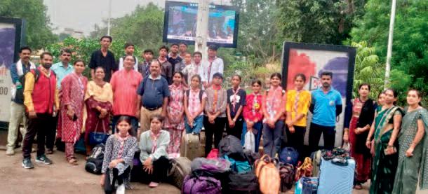 जिले के स्काउट-गाइड कैडेट्स ट्रैकिंग सीखने पचमढ़ी रवाना