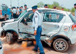 नवा रायपुर में सड़क हादसा, तीन घायल, एक आठ साल का बच्चा शामिल
