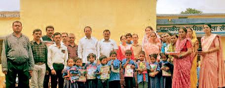 हर्षोल्लास से मनाया गया शाला प्रवेश उत्सव