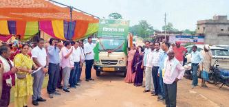 विकसित कृषि संकल्प अभियान अंतर्गत कृषक रथ रवाना