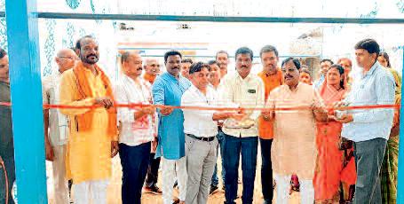 मुकुंदपुर के बुढ़ादेव मंदिर में शेड निर्माण का हुआ लोकार्पण