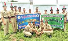 पीजी कॉलेज में एनसीसी कैडेटों ने रोपे पौधे