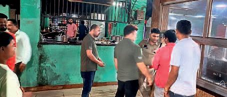 राष्ट्रीय राजमार्ग के चार ढाबा संचालकों पर कार्रवाई