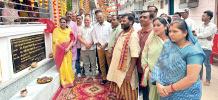 नवनिर्मित राधा कृष्ण मंदिर का विधायक चंद्राकर ने किया लोकार्पण