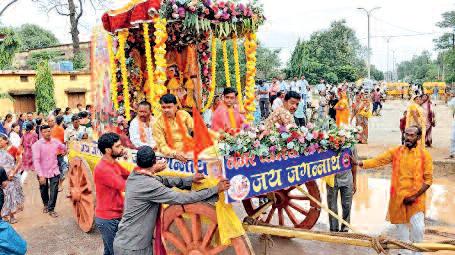 रथयात्रा पर बिखरी अ‌द्भुत धार्मिक छंटा
