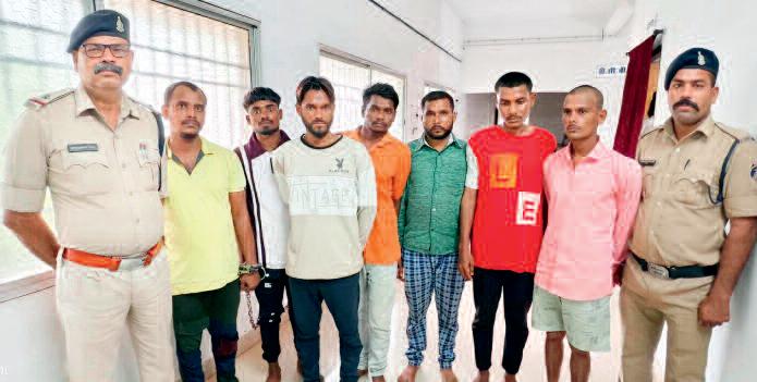 मारपीट व हत्या के मामले में सात आरोपी गिरफ्तार