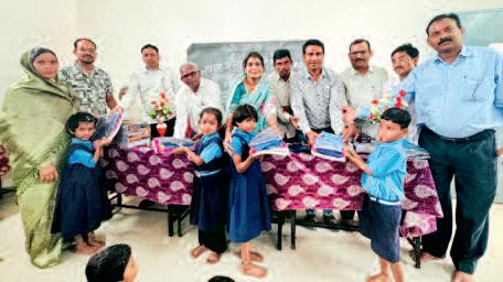 किरगी स्कूल में शाला प्रवेशोत्सव आयोजित
