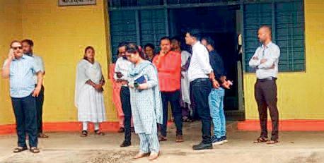 बीईओ और एबीईओ ने किया विभिन्न स्कूलों का निरीक्षण