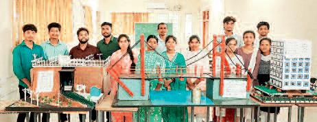 सिविल मैकेनिकल इंजीनियरिंग के अंतिम वर्ष का प्रोजेक्ट कार्य संपन्न