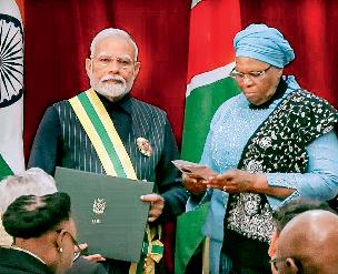 पीएम मोदी को नामीबिया का सर्वोच्च सम्मान