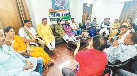 कांग्रेस सहप्रभारी जरिता ने किसान जवान संविधान कार्यक्रम की ली प्रेसवार्ता