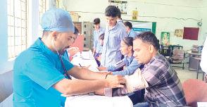 आईटीआई में निशुल्क स्वास्थ्य शिविर संपन्न